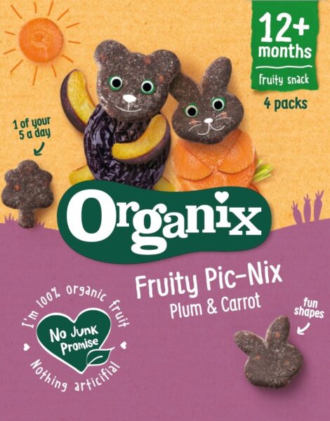 Organix reveals trio of new healthy kids’ snacks